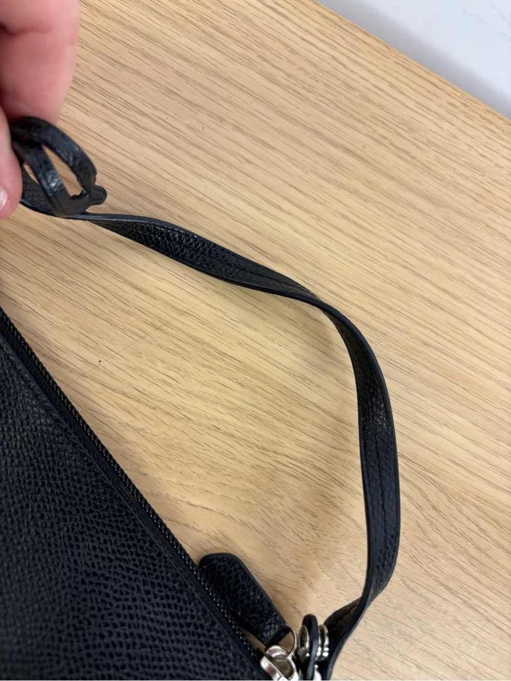 Replacement Black/Purple Coach Storypatch Creed Pebbled Leather Pouch